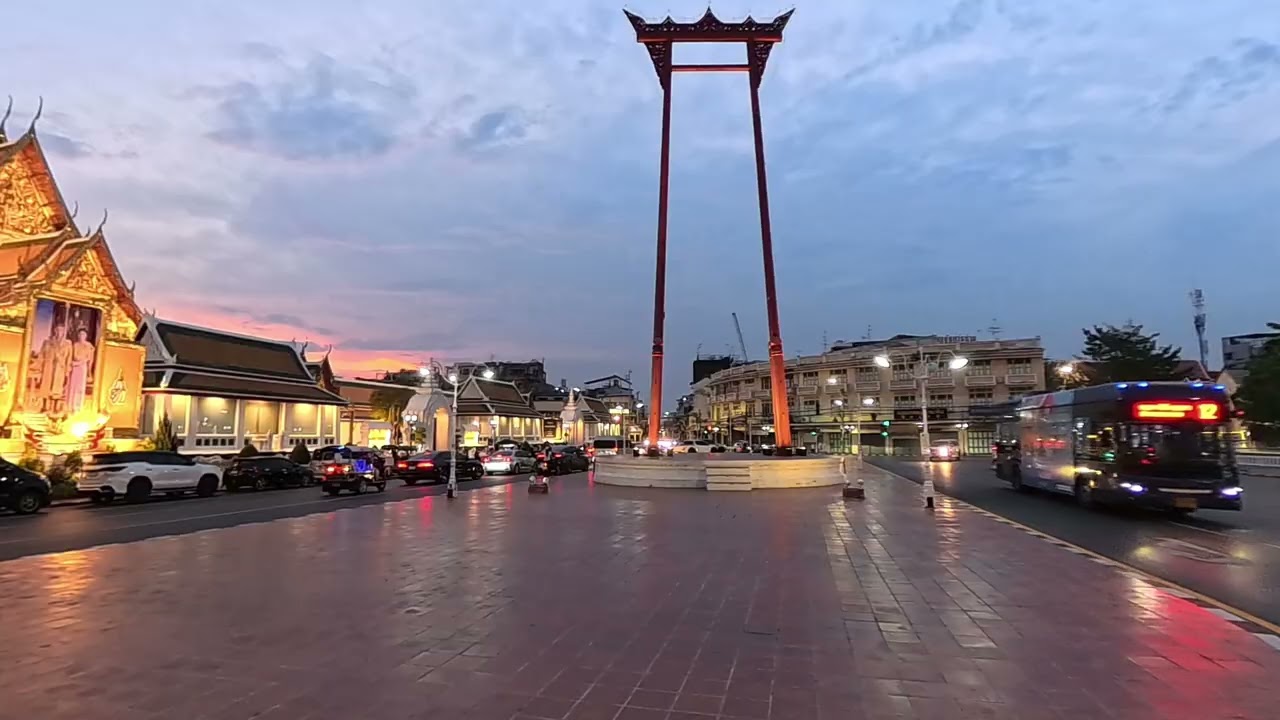Wat Suthat Thepwararam Bangkok Thailand | Giant Swing Temple Relaxing Thailand | Calm of Siam