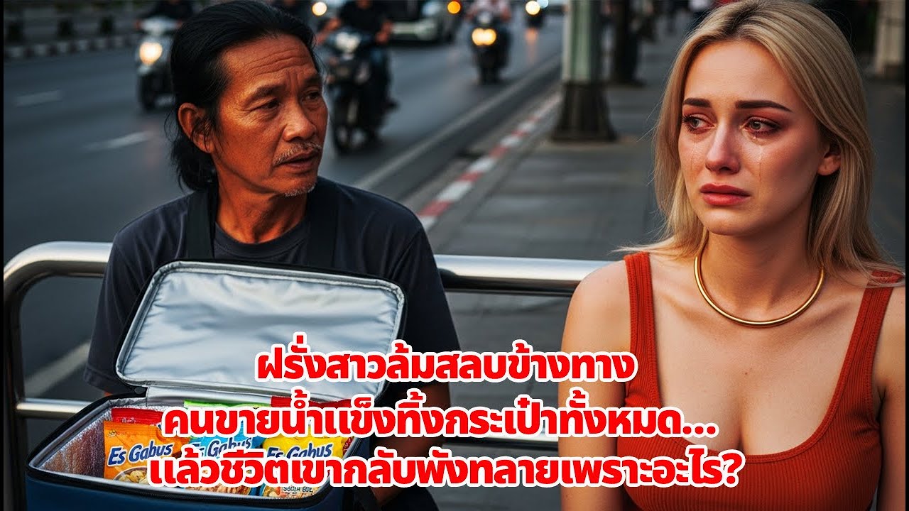 คนขายน้ำแข็งจน ๆ ทิ้งกระเป๋าทั้งชีวิตช่วยฝรั่งสาวล้มสลบข้างฟุตบาท... แล้วชีวิตเขากลับพลิกผันสุดช็อก!