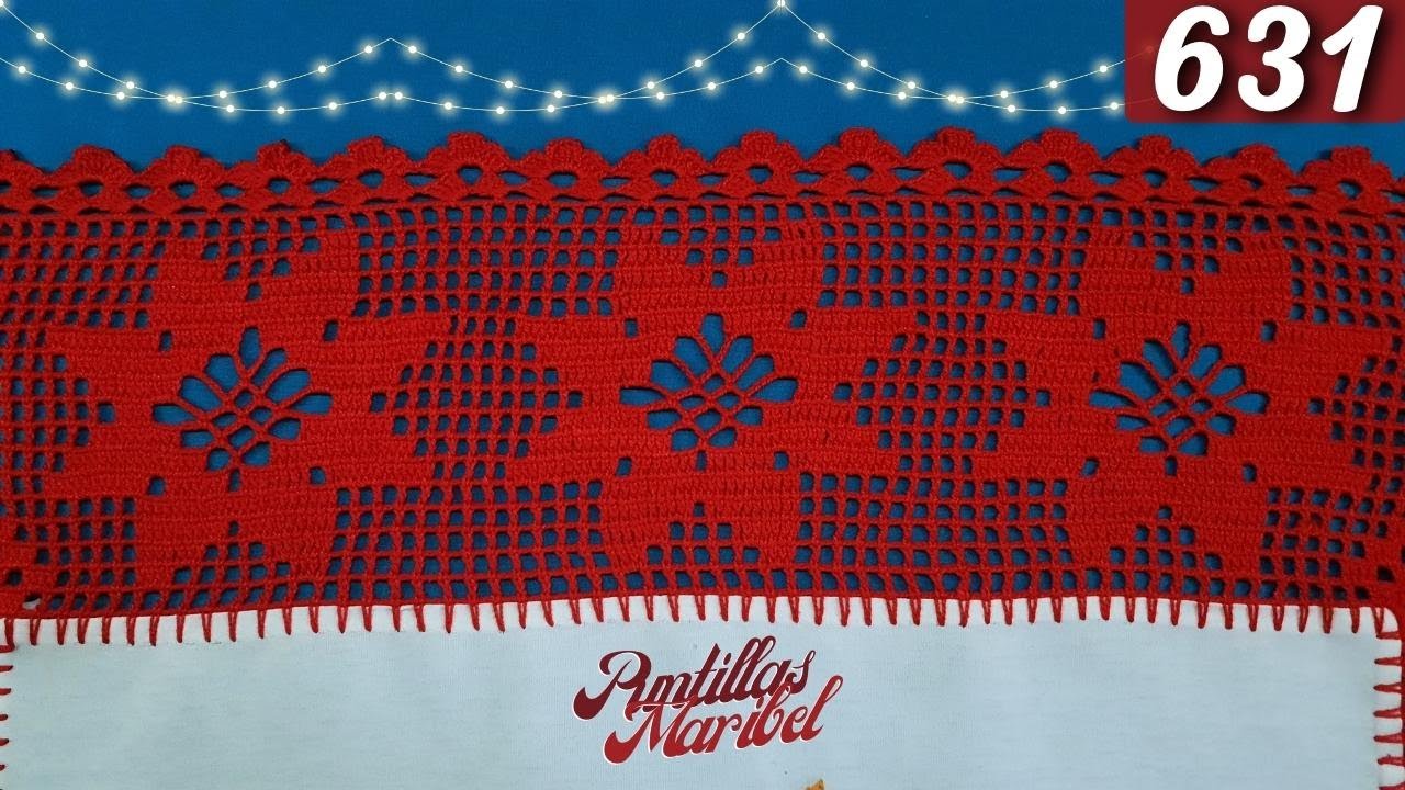 🎄 Nueva orilla de Nochebuenas a vuelta y vuelta 🎄 631 | Puntillas Maribel