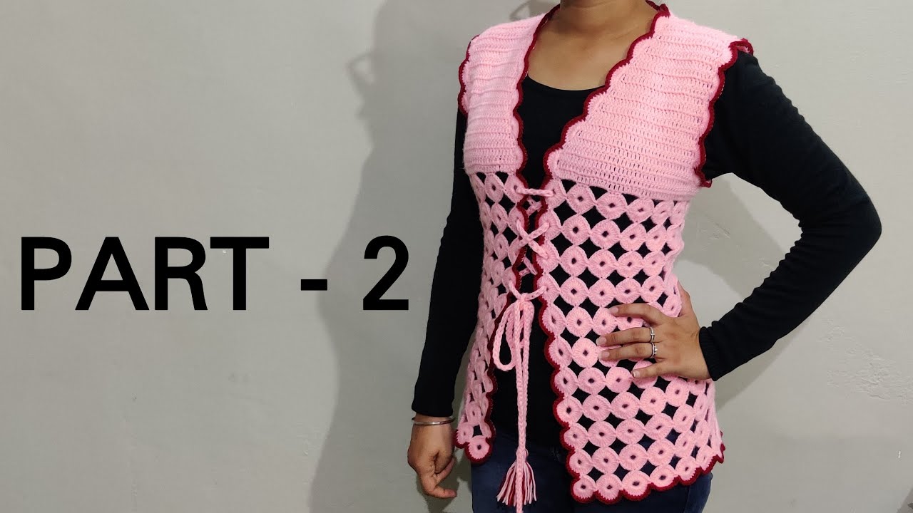 Very Beautiful Crochet Jacket | Ladies Crochet Jacket | Crochet Girls Jacket | क्रोशिया जैकेट Part 2