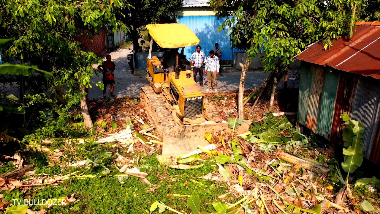 Wonderful 100% Complete Project LANDFILL & CLEARING GRASS By D31P DOZER Pushing SOIL, Truckload SOIL