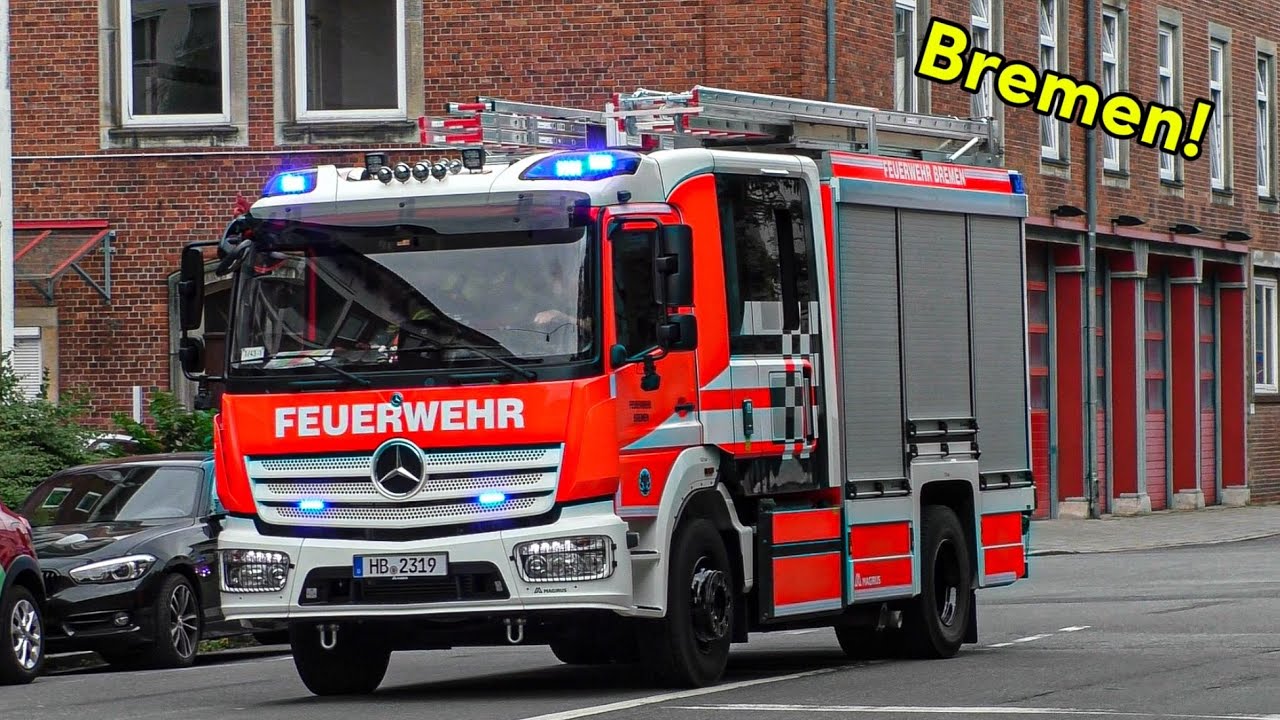 [NEUE HLF‘s FÜR DIE HANSESTADT!🚨] Einsatzfahrt ELW + neues HLF1 & HLF2 Feuerwehr Bremen Wache 1!