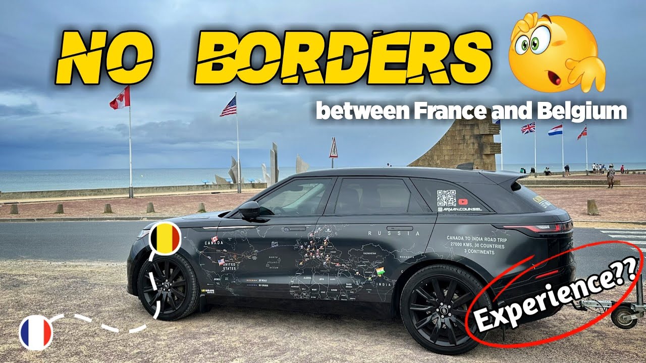 🌍 France to Belgium: Epic Border Experience 🚗 | Canada to India Journey | Ep.24 🎥