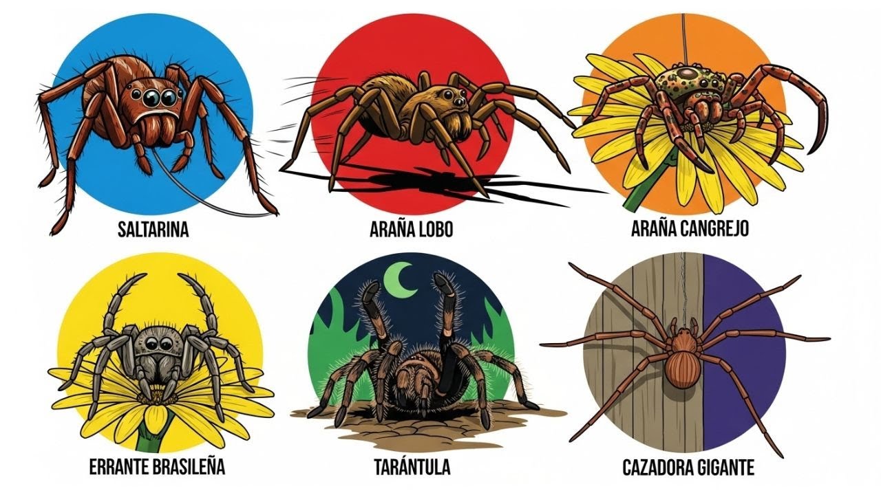 Todos Los Tipos De Arañas Cazadoras Explicados