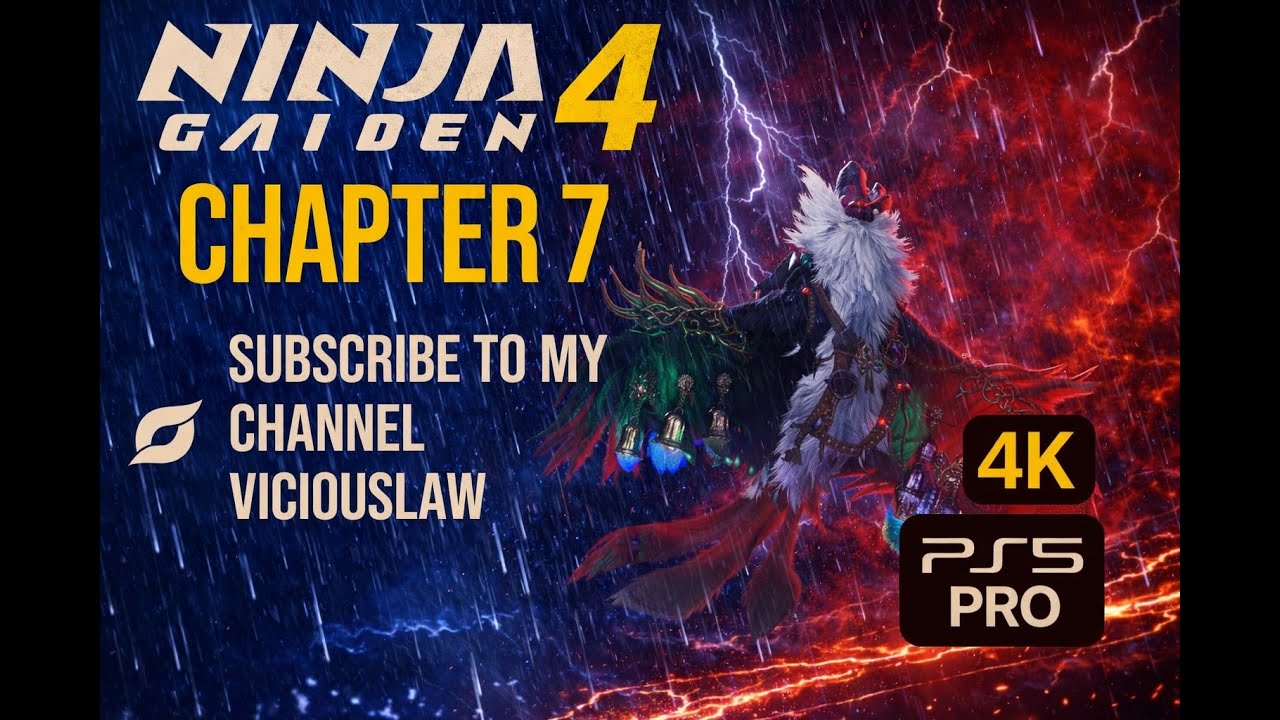 🎮 NINJA GAIDEN 4 on PS5 Pro 4K — CHAPTER 7  Gameplay & Reactions! 🥷🔥(HARD MODE)
