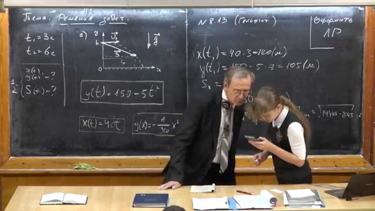 Урок 39. Простейшие задачи о движении тела, брошенного под углом к горизонту