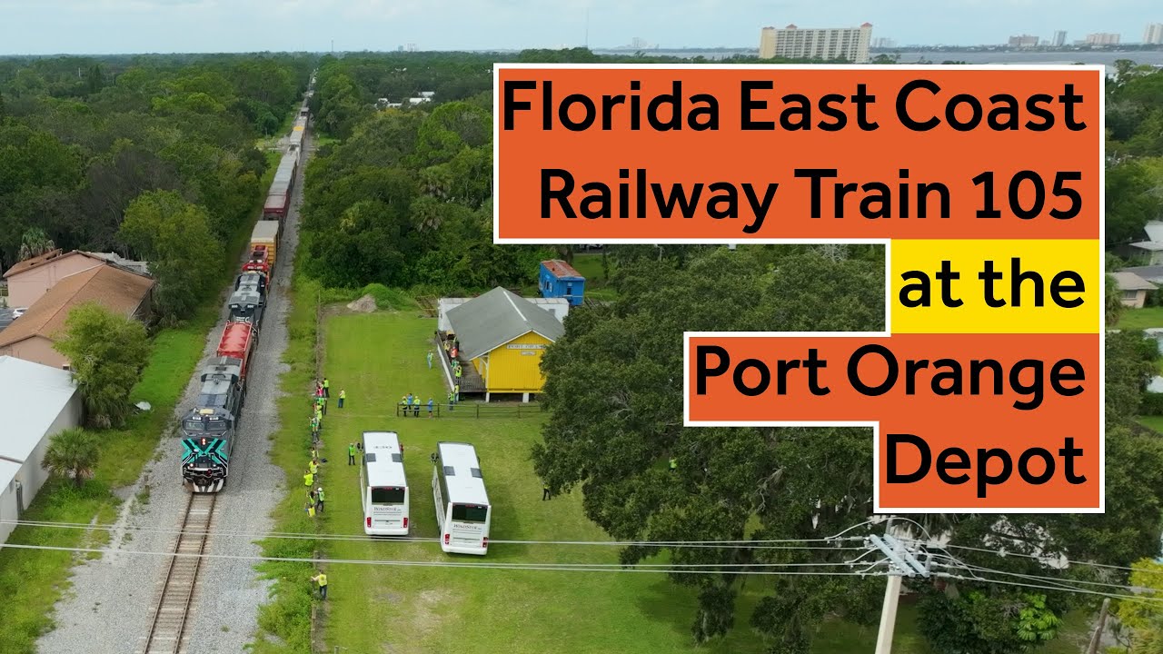 Florida East Coast Railway Train 105 at the Port Orange Depot - September 2025