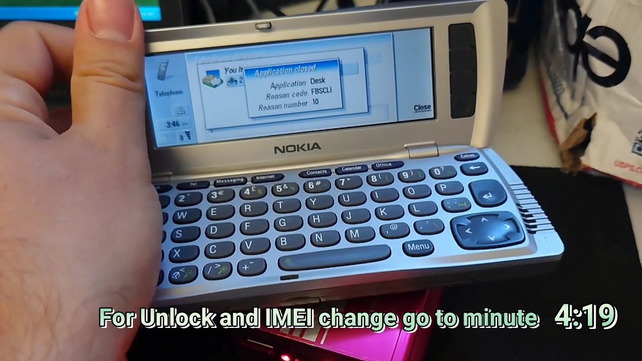 Nokia 9210 Communicator RAE-3 - How to Unlock, Flash or Change IMEI