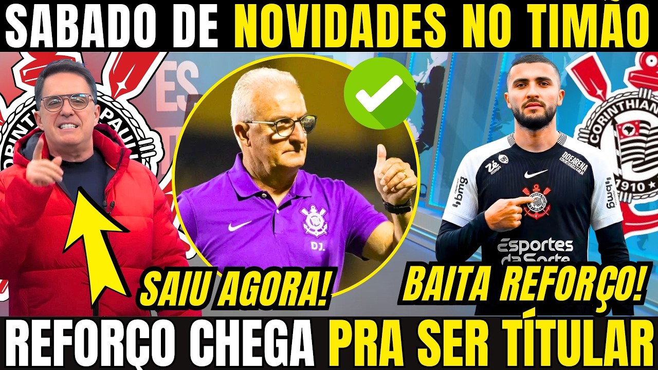 SABADO COM ÓTIMAS NOTÍCIAS NO CORINTHIANS QUE CONTRATOU MAIS UM REFORÇO PARA TEMPORADA