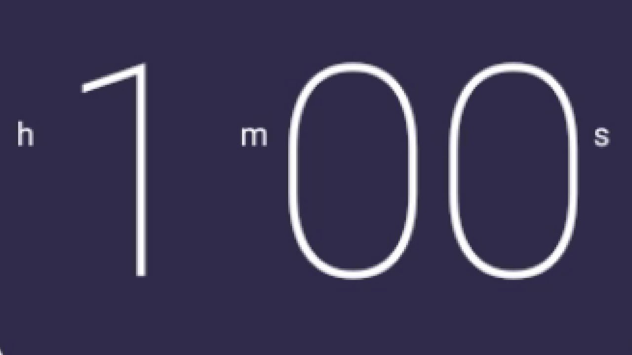 1 Minute (60 Seconds) Countdown Timer