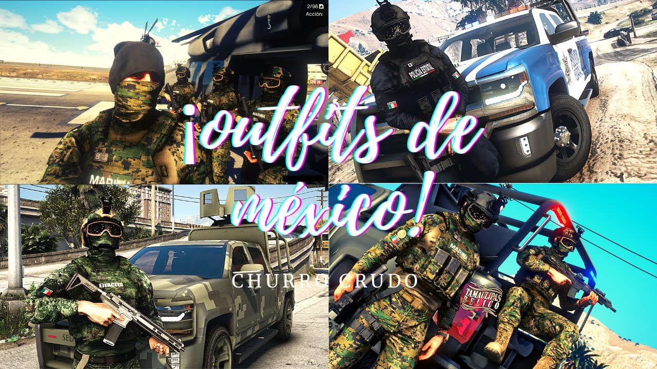 GTA 5 - Outfits del ejercito, marina y policía de México