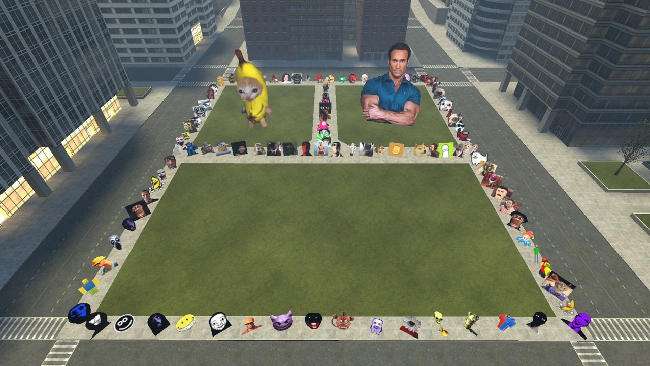 Too Much Nextbots And Nico's Nextbots in Golden City! Garry's Mod | Cat MeoMeo