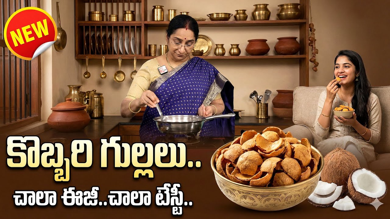 Village Style Kobbari Gullalu | Soft & Crispy | Easy Traditional Snack | Ramaa Raavi