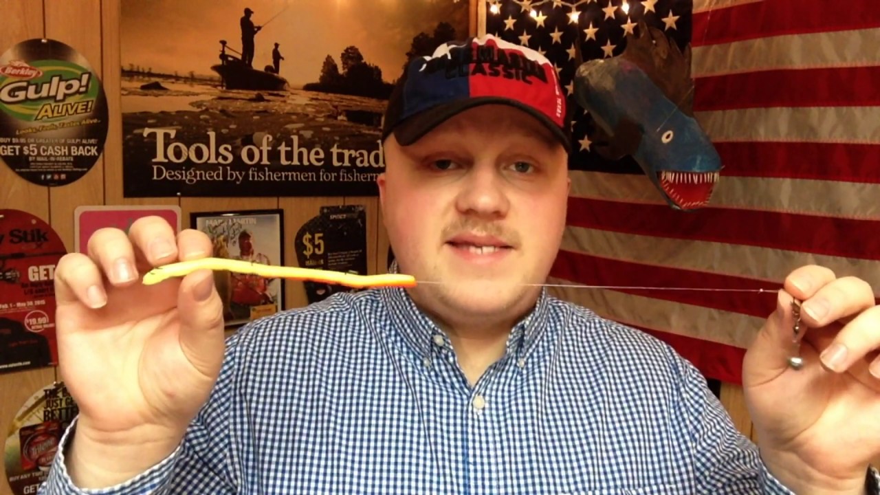Using Pre-Rigged Worm Baits for Catching Bass (K&E Bass Stopper)