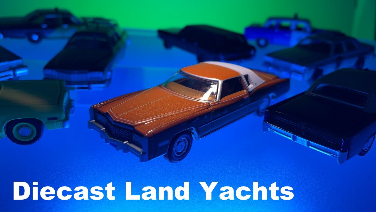 Greenlight and Auto World Land Yachts - 1/64 Scale Diecast Cars