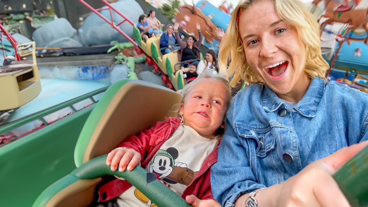 24 hours at Disneyland in 2 days *his first coaster*