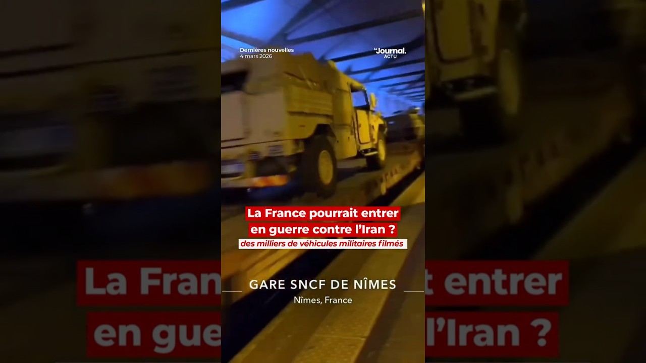 La France pourrait entrer en guerre contre l'Iran ? Des milliers de v&eacute;hicules militaires film&eacute;s