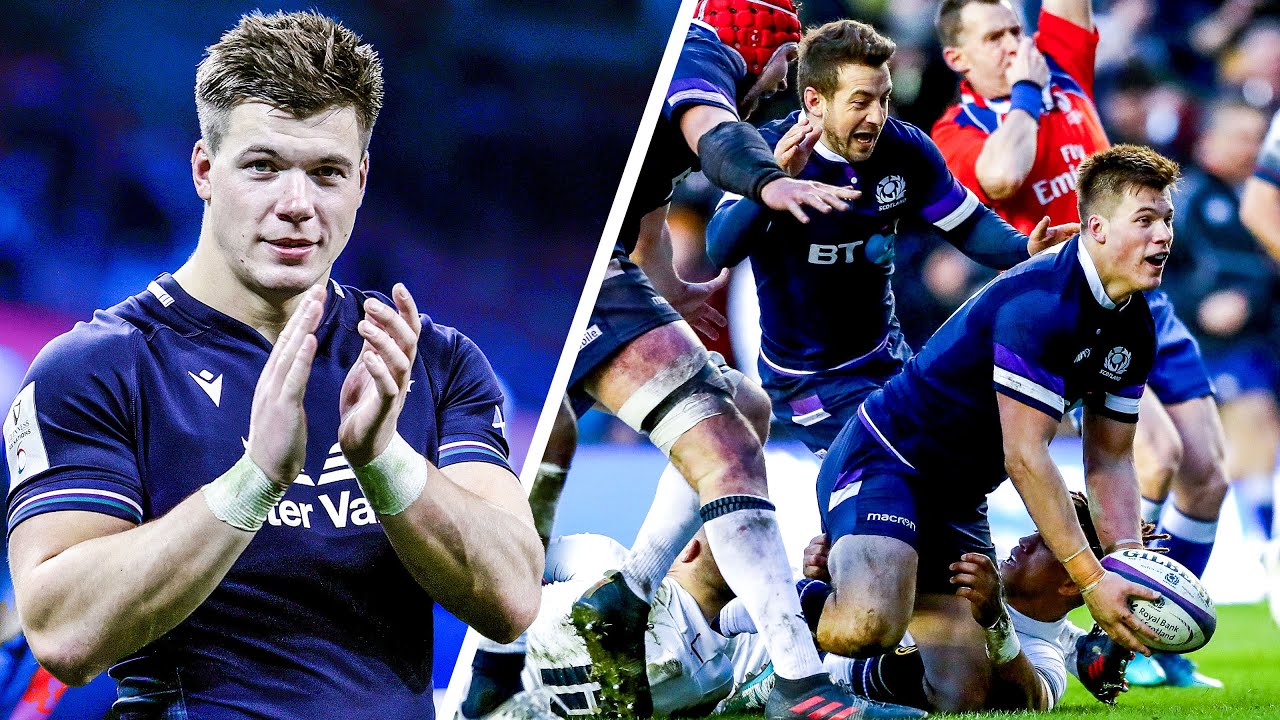 16 minutes of Huw Jones scoring and assisting in the Six Nations!