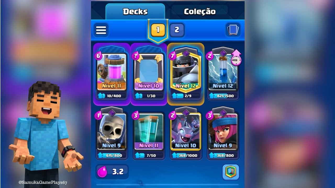 #002-Deck de Ciclo de Mega Cavaleiro