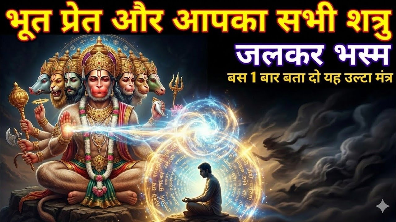 11 मुखी हनुमान उल्टारी तांत्रिक मंत्र, बजते ही सात प्रकार के शत्रु भस्म हो जाएंगे! 