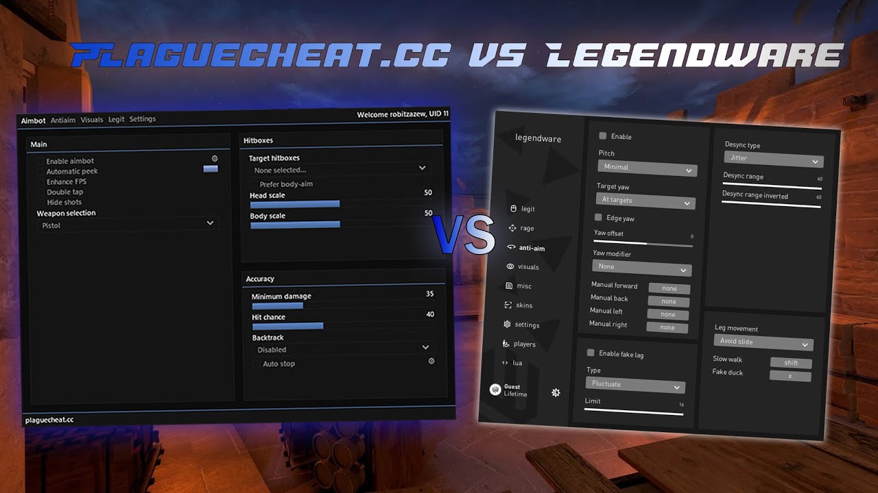 plaguecheat v5 vs legendware v4