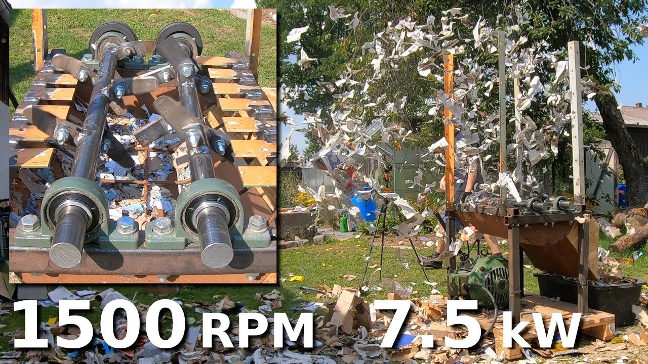 Dangerous homemade high-speed Shredder