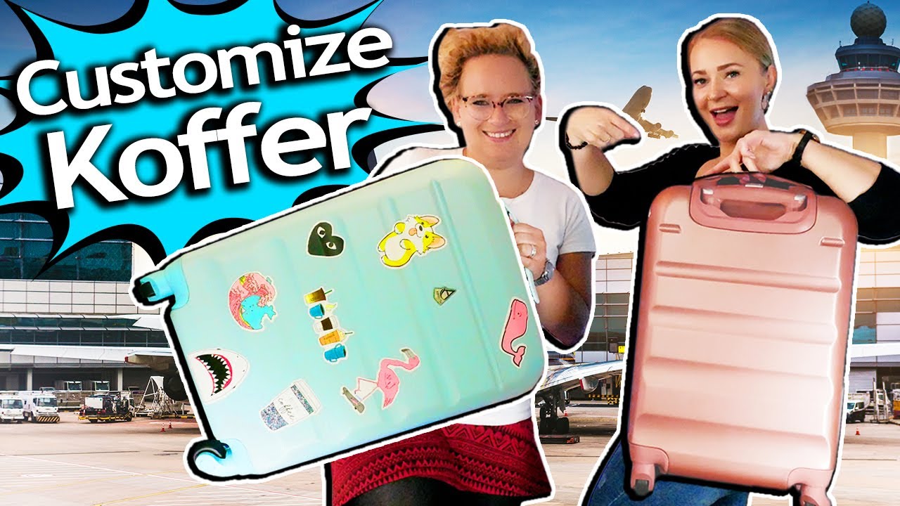 Summer Suitcase Customize & Travel Hacks - We redesign our NEW suitcase!