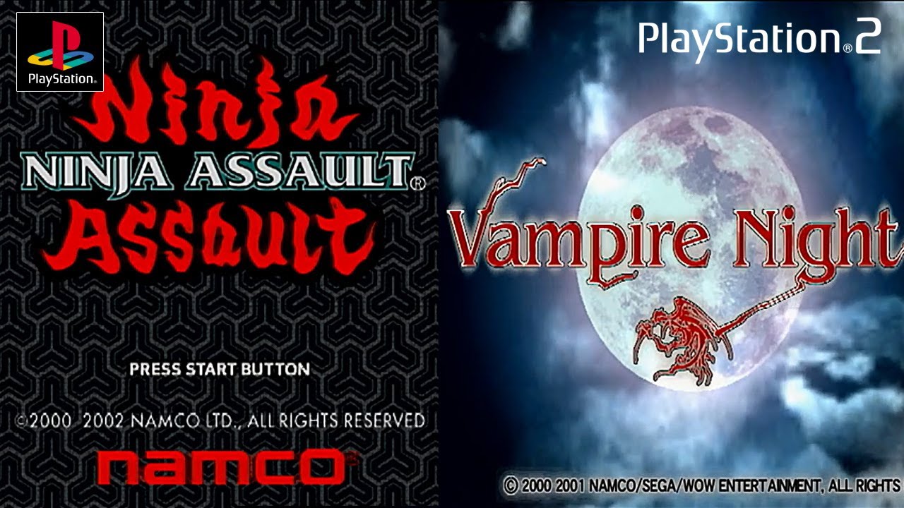 【namco】ガンシューティング『ニンジャアサルト NINJA ASSAULT』+『ヴァンパイアナイト Vampire Night』＿全ステージクリア　OP~ED