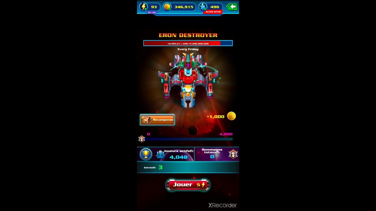 galaxy attack alien shooter : boss du monde : eron destroyer