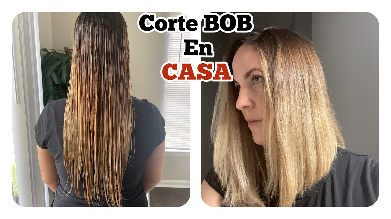 CORTA TU CABELLO En 🏠 CORTE BOB LARGO