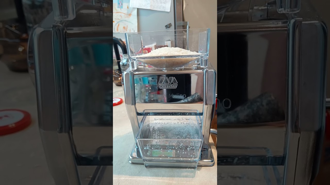 Test maszynki do produkcji płatków i mąki