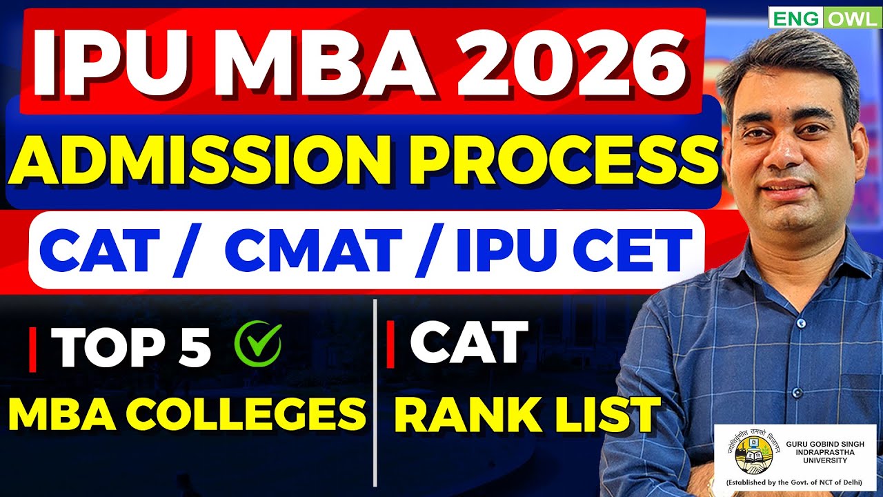 IPU MBA Admission Process 2026 | CAT Rank List | Top - 5 IPU MBA Colleges in Delhi
