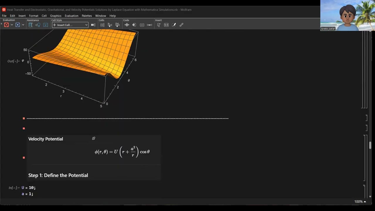 Part 6A of 6 Laplacian equations and applications with Mathematica Simulations