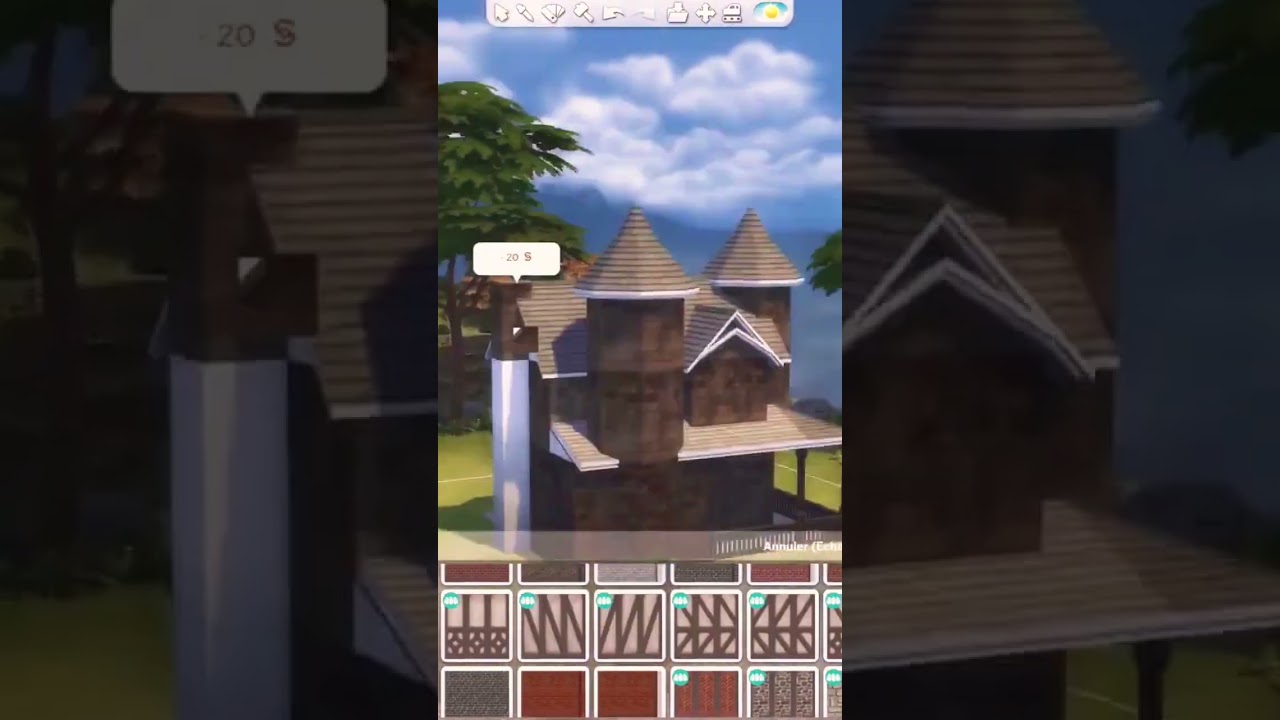 small castle | THE SIMS 4 | #thesims4 #sims4 #speedbuild#castle #calm #speedbuilds #build