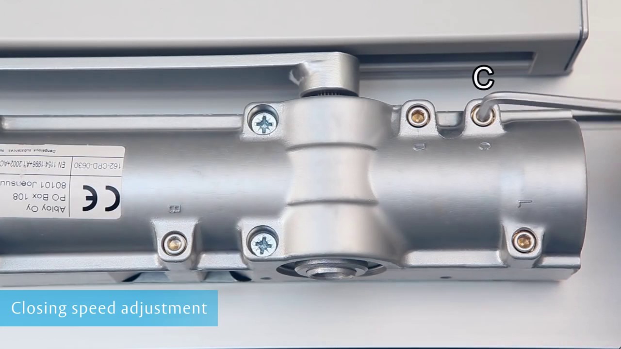 Установка и настройка доводчиков ASSA ABLOY