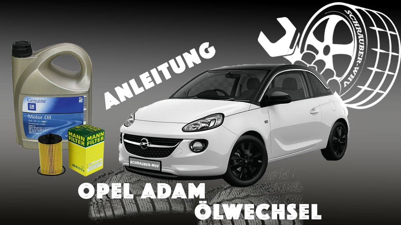 Opel Adam Замена масла и сброс сервисного обслуживания