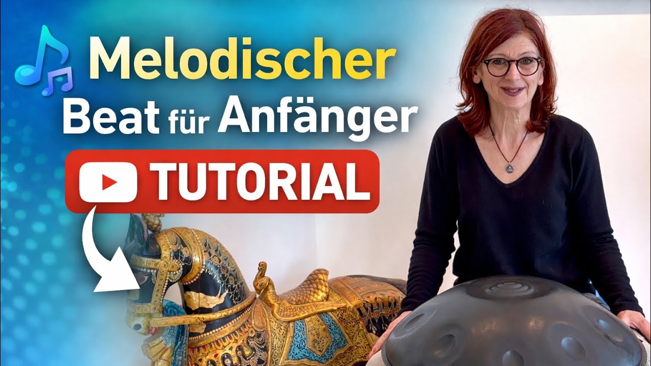 Lerne in 5 Minuten eine eingängige Melodie mit Beat | Anfänger Handpan Tutorial