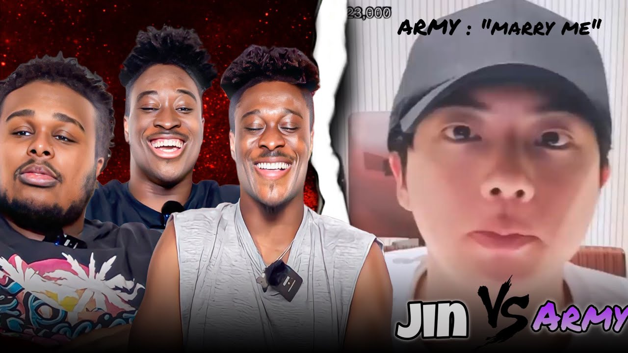 Jin hilariously putting delusional fans in their place reaction!