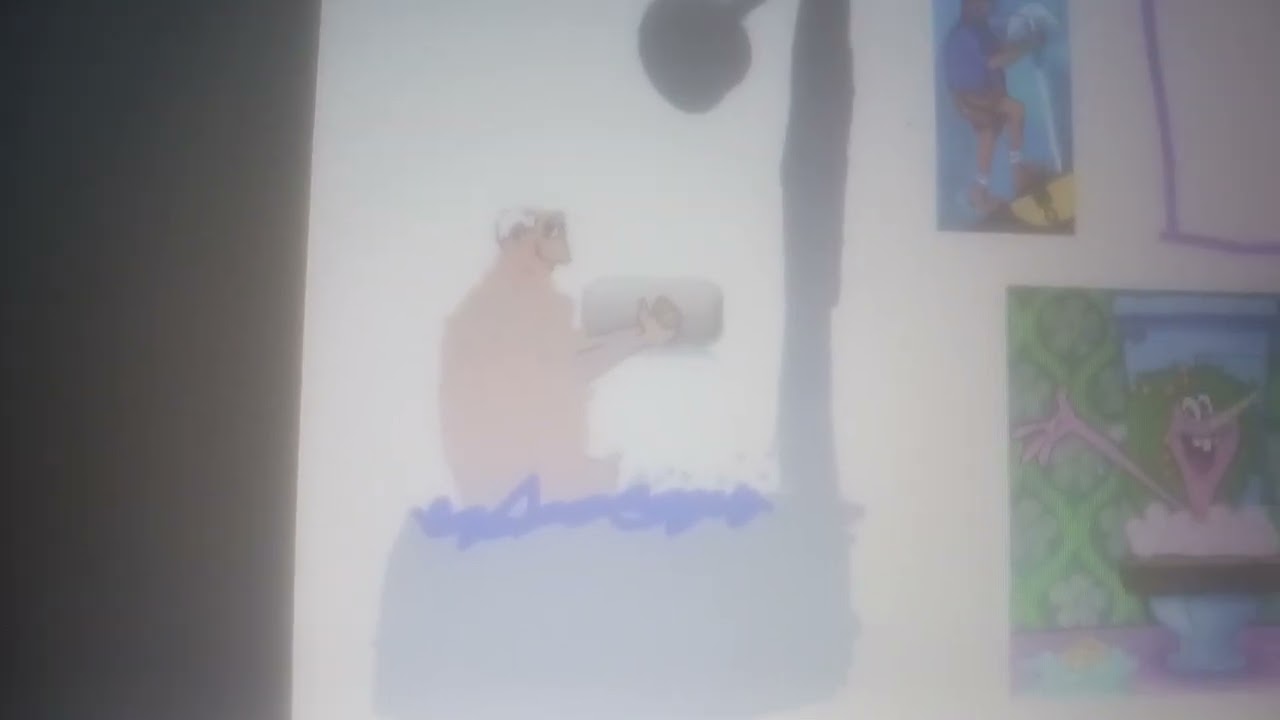 Yodely guy and daisy duck taking a bath 