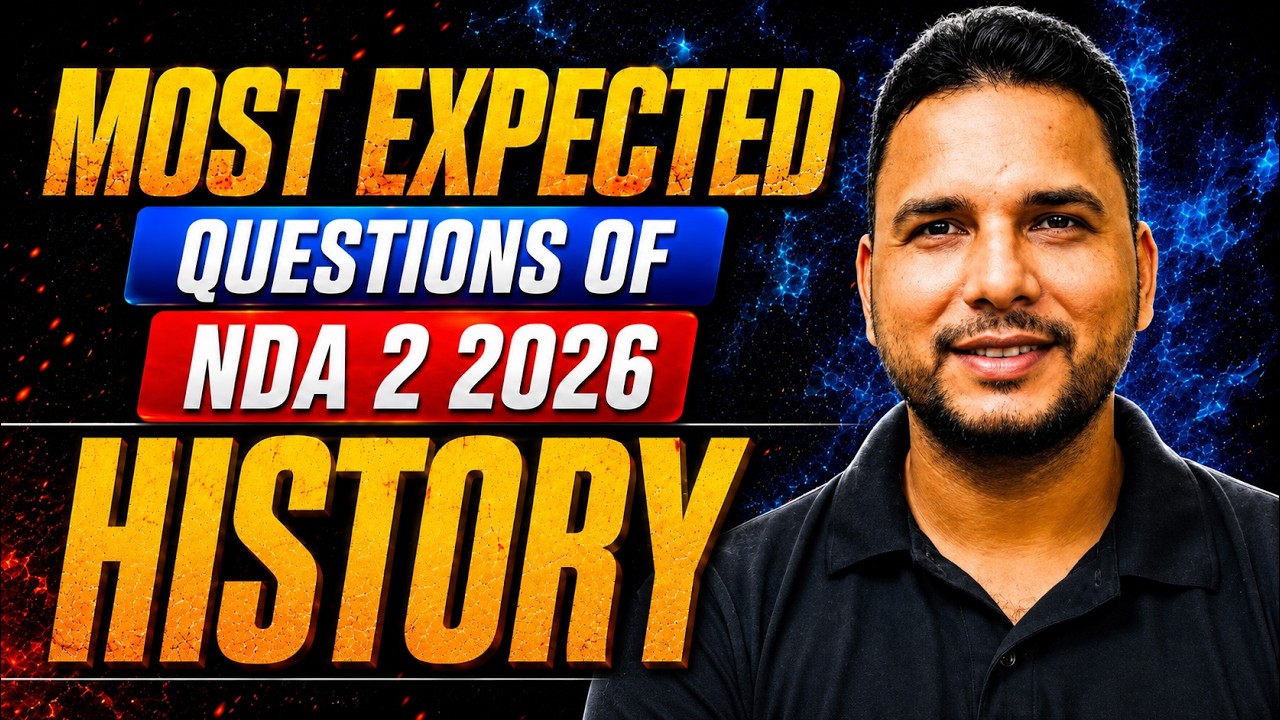 NDA History Most Expected Questions 🔥 NDA 2 2026 History Important Questions 😍 NDA History Questions