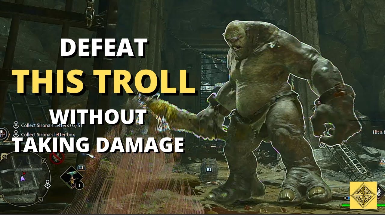 How to Defeat Mountain Troll WITHOUT Taking Any Damage - Hogwarts Legacy