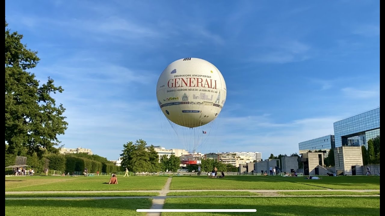 Balloon over Paris.