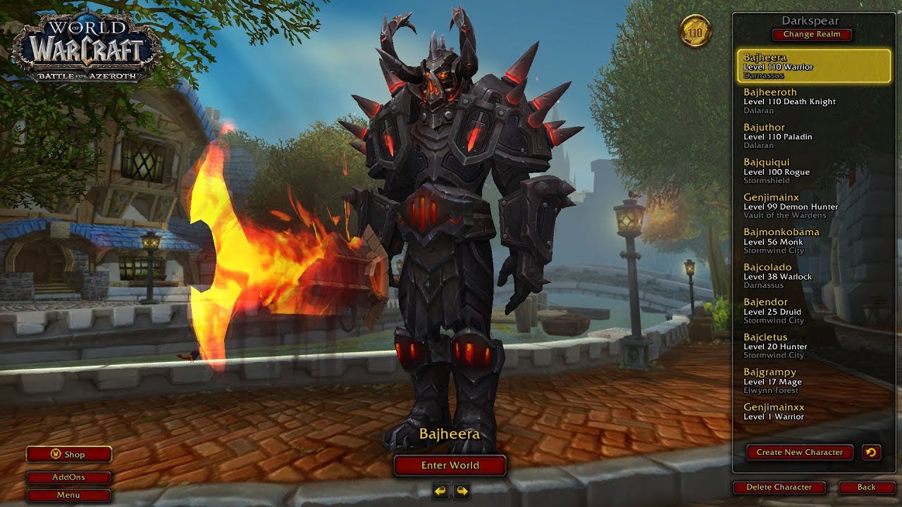 Bajheera - 8.0 Arms Warrior 38-0 Battleground Farmfest - WoW BFA Pre-Patch PvP