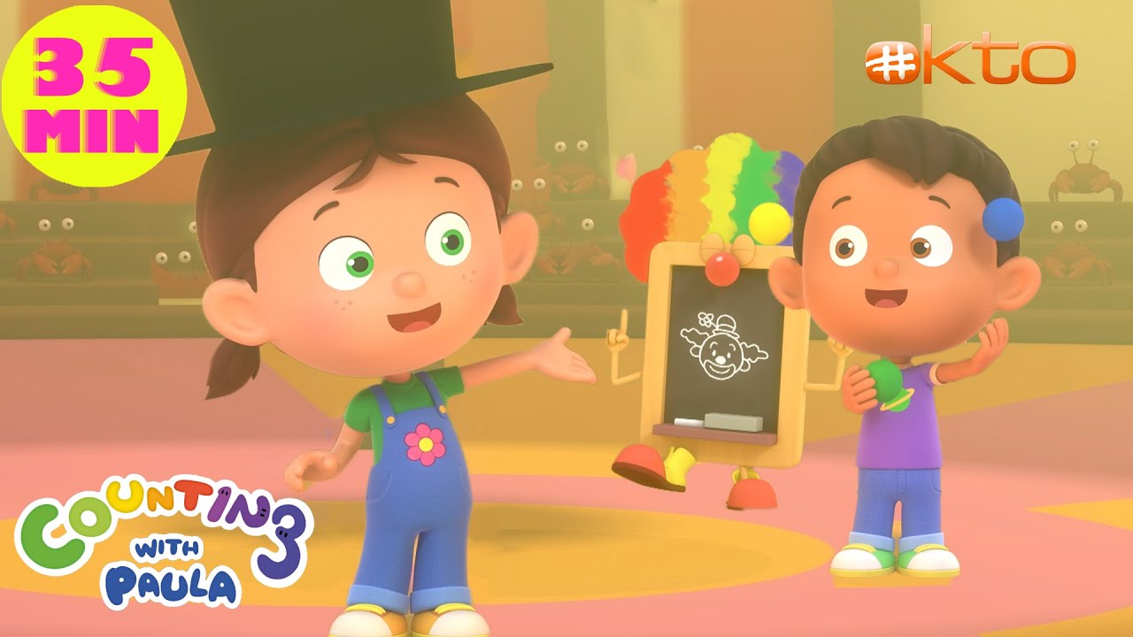 Counting with Paula | 35 Min Compilation ⏰ | Adventures At The MAGICAL CARNIVAL🎩| @mediacorpokto  ​