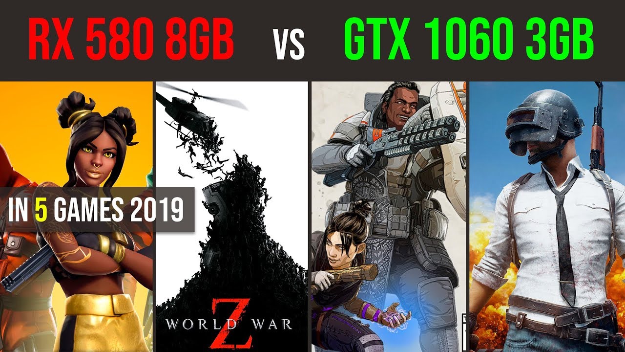 GTX 1060 3GB vs RX 580 8GB tested in 5 games .