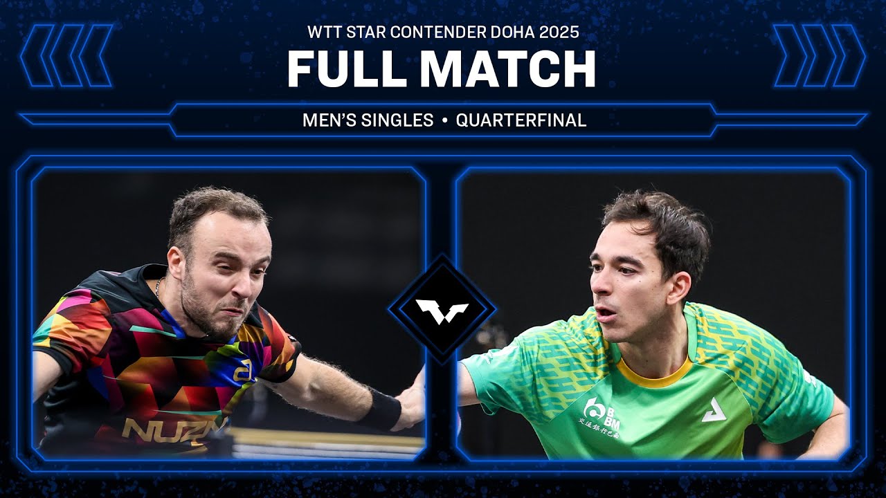 FULL MATCH | Simon Gauzy vs Hugo Calderano | MS QF | WTT Star Contender Doha 2026