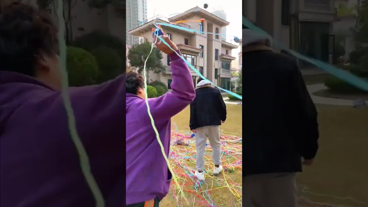 colorful hand throw streamers! 
