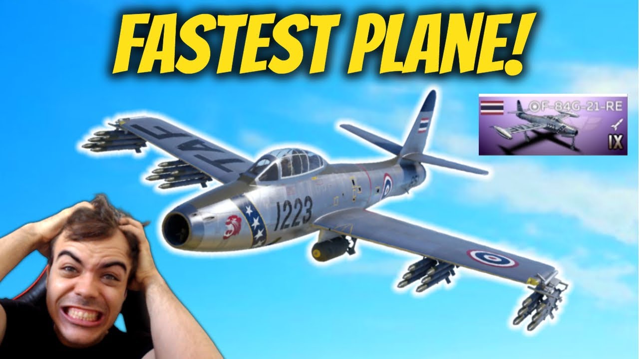 The FASTEST Plane in War Thunder Mobile | F-84G-21-RE