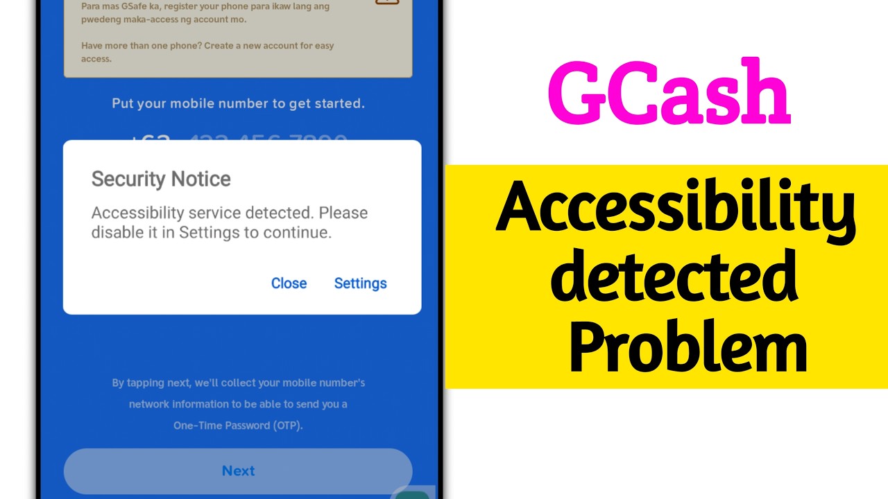 How To Fix Gcash Accessibility detected Problem 2026 || Gcash Accessibility Detected Problem