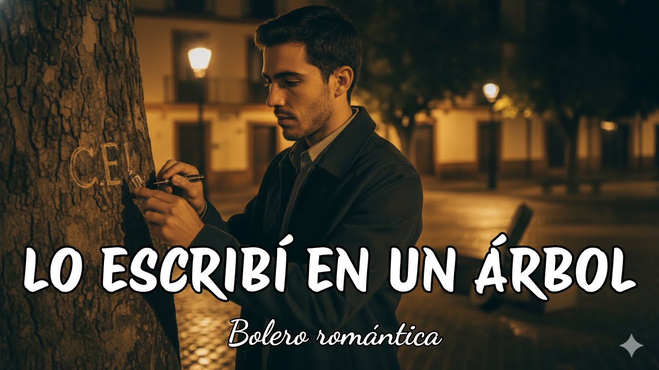 Lo Escribí en un Árbol | Bolero Romántico Original | Canción Triste de Amor (Hombre) #bolero #amor
